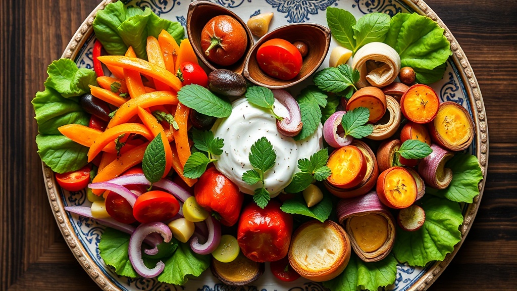 Math-Inspired Veggie Trio Platter