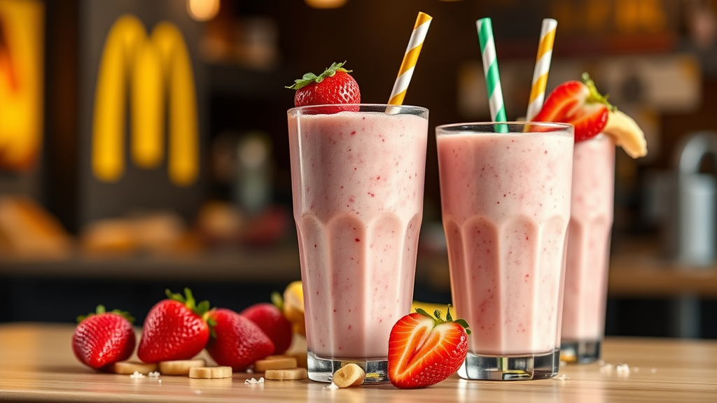 McDonald's Strawberry Banana Smoothie (Copycat Recipe)