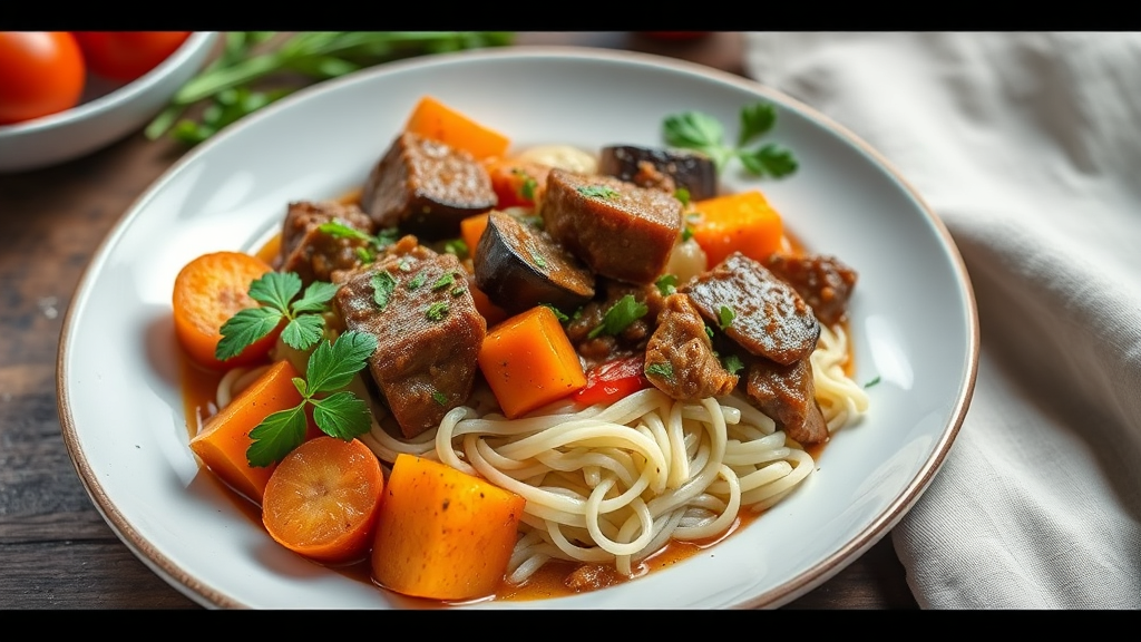 Mediterranean Beef and Eggplant Stew