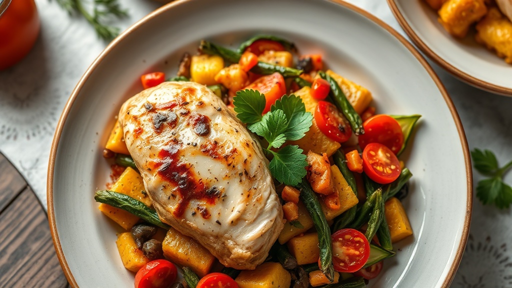 Mediterranean Chicken and Vegetable Bake