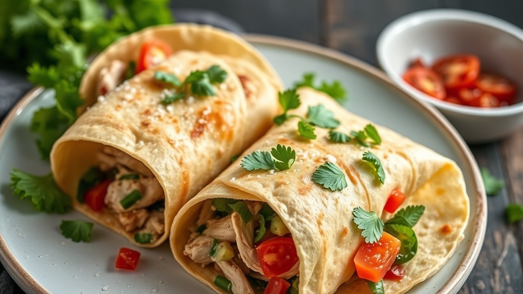 Mediterranean Chicken Breast Wraps