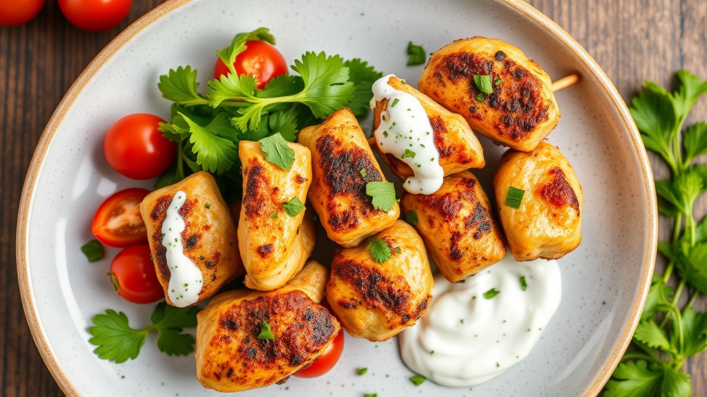 Mediterranean Chicken Skewers with Tzatziki Sauce
