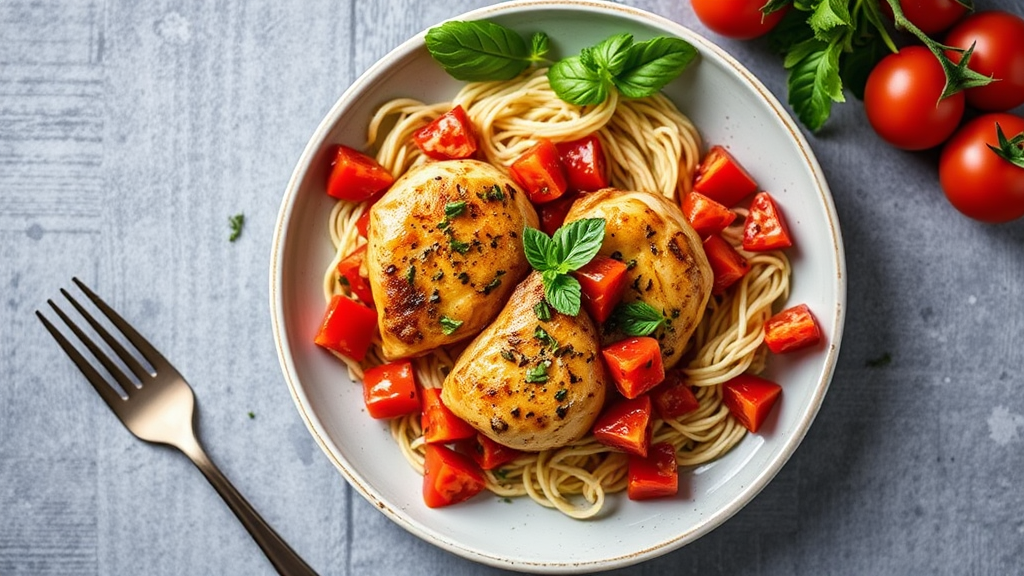 Mediterranean Chicken with Diced Tomatoes