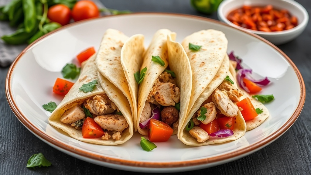 Mediterranean Chicken Wraps