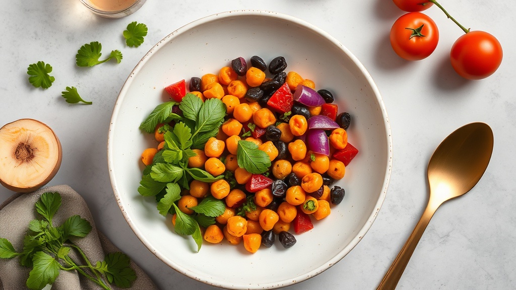 Mediterranean Chickpea and Sweet Potato Bowl