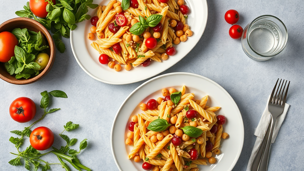 Mediterranean Chickpea Pasta Salad
