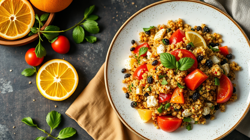 Mediterranean Citrus Quinoa Salad with Italian Flare