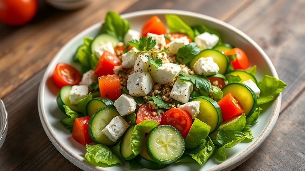 Mediterranean Cucumber and Feta Salad