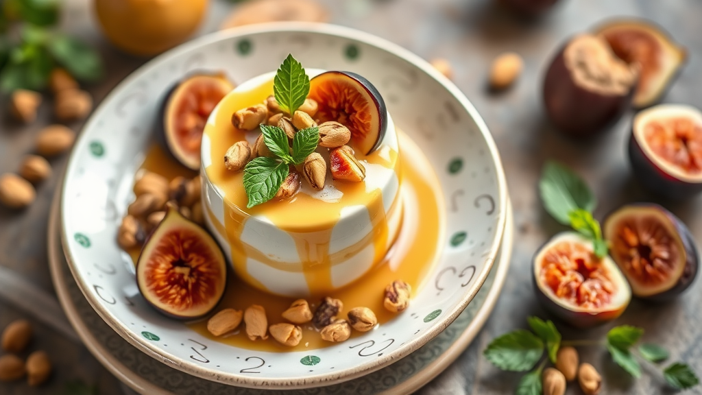 Mediterranean Honey Yogurt Parfait with Pistachios and Figs