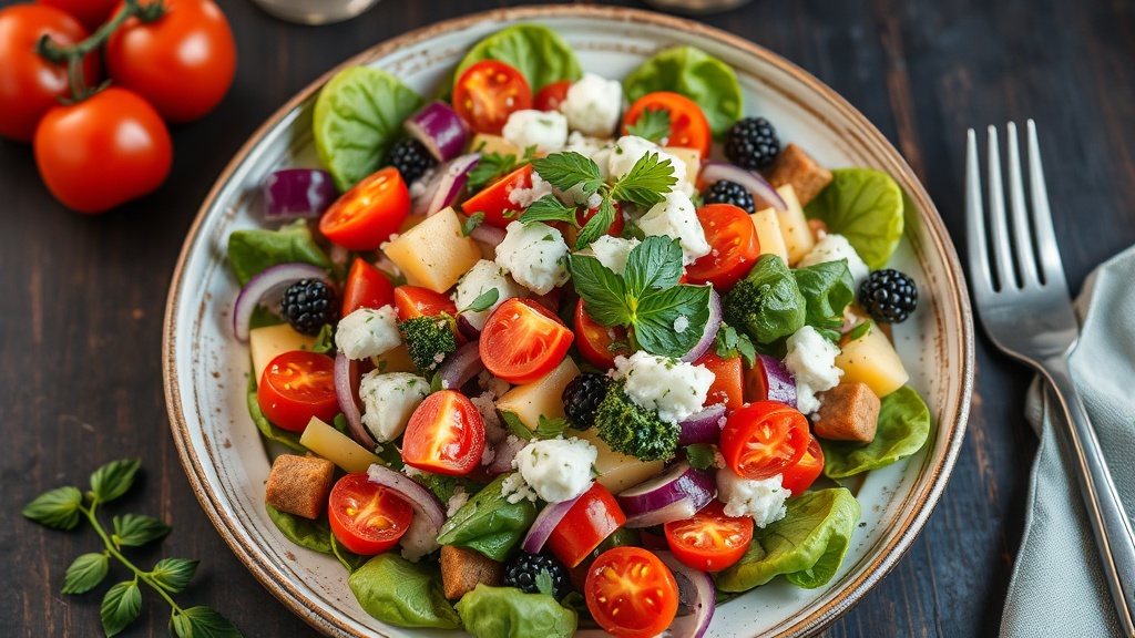 Mediterranean Israeli Salad with a Twist