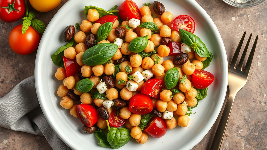 Mediterranean Italian Chickpea Salad