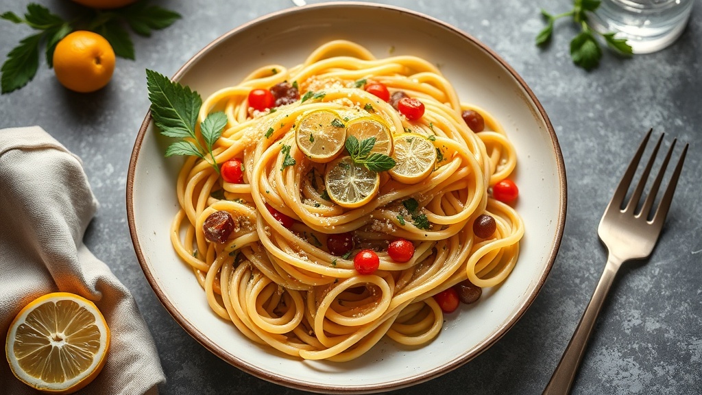 Mediterranean Lemon Artichoke Pasta
