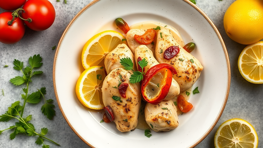 Mediterranean Lemon Garlic Chicken