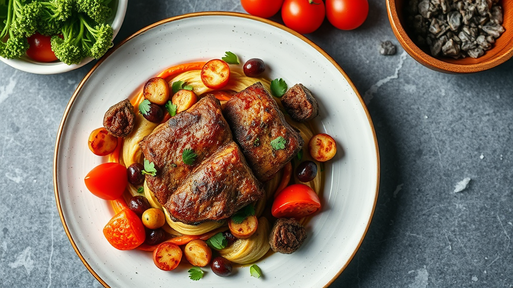 Mediterranean Meat and Vegetable Bake