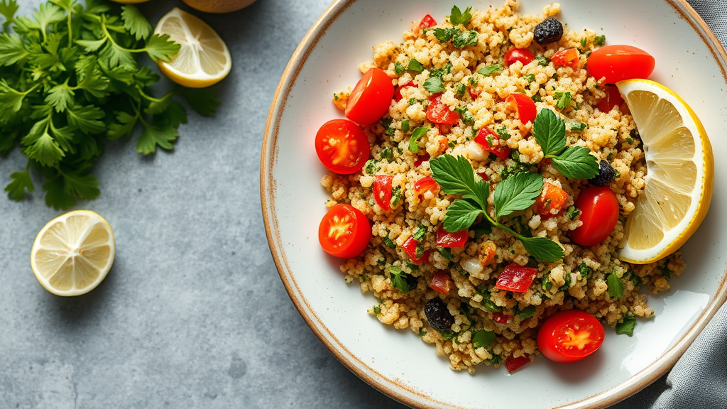 Mediterranean Quinoa Salad with Lemon-Herb Dressing