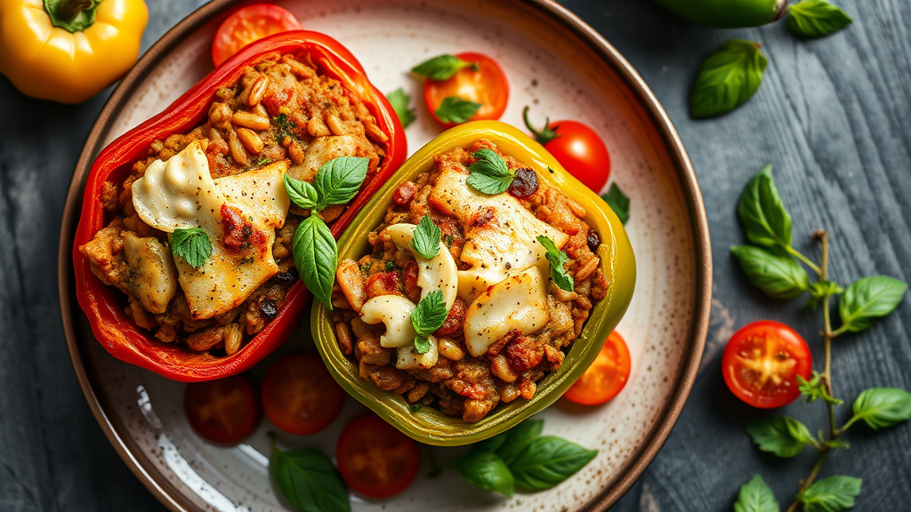 Mediterranean Stuffed Bell Peppers