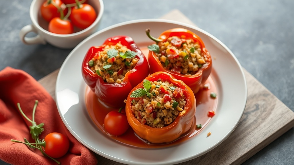 Mediterranean Stuffed Bell Peppers