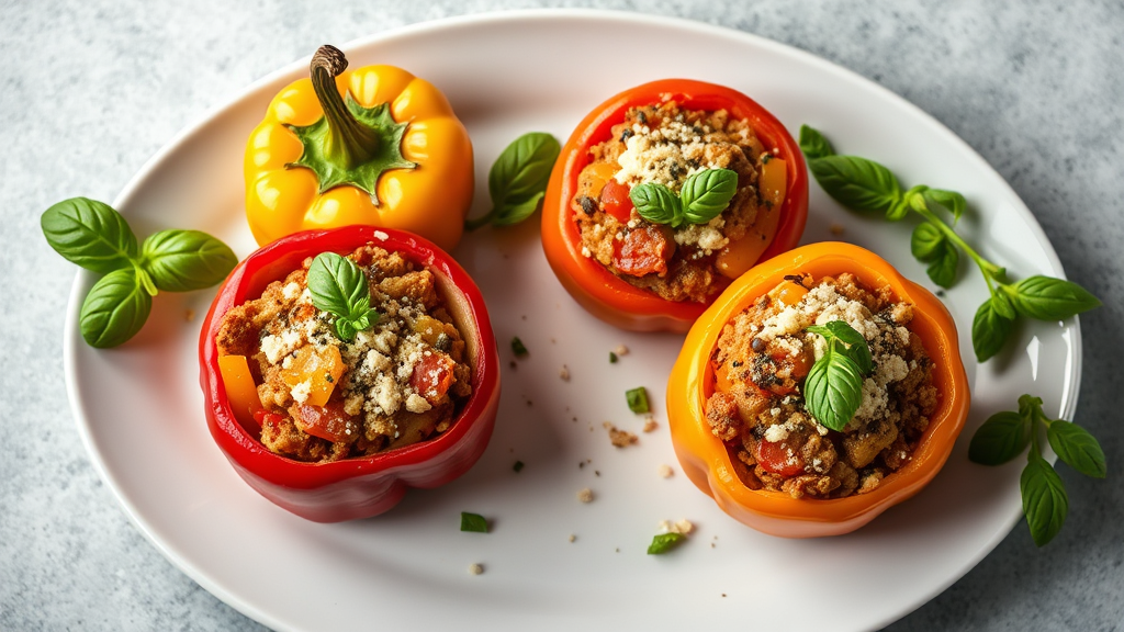 Mediterranean Stuffed Bell Peppers