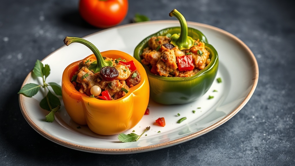 Mediterranean Stuffed Bell Peppers