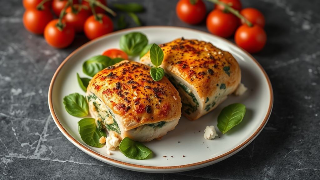 Mediterranean Stuffed Chicken with Feta and Spinach