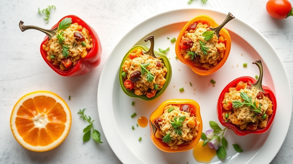 Mediterranean Stuffed Mini Peppers