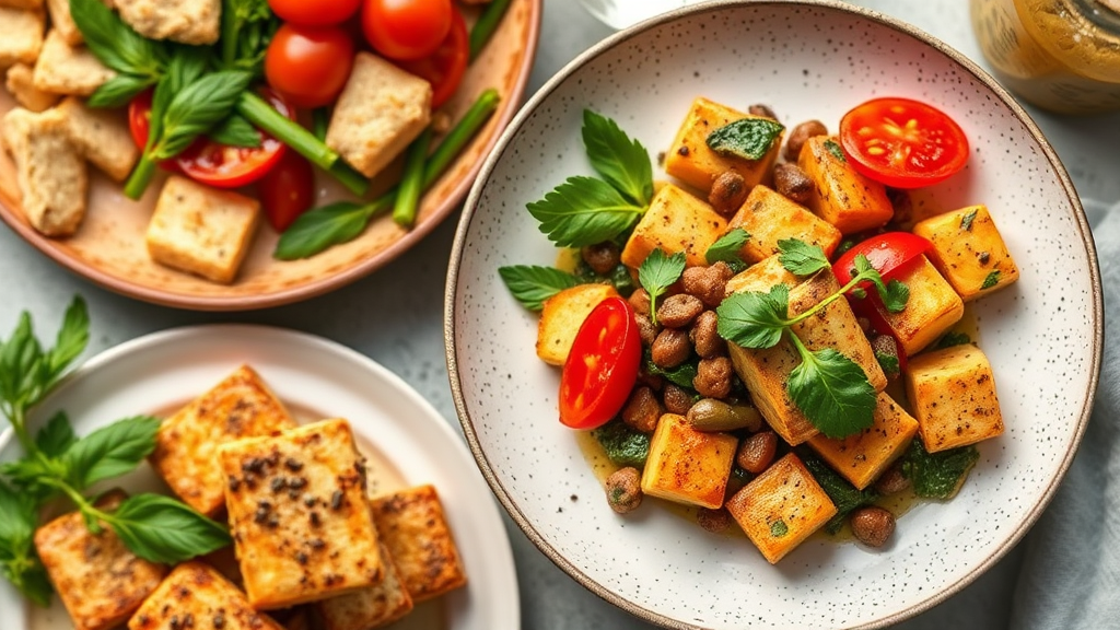 Mediterranean Tofu and Vegetable Bake