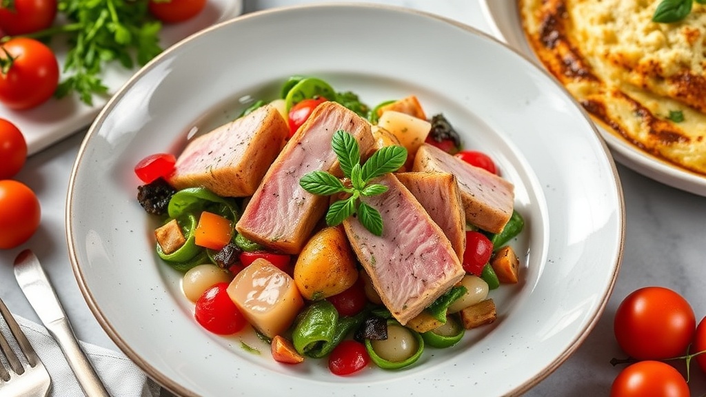 Mediterranean Tuna and Vegetable Bake