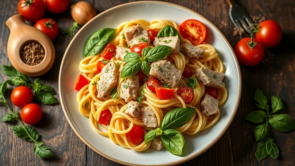 Mediterranean Tuna Pasta Salad
