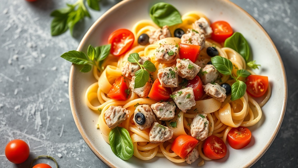 Mediterranean Tuna Pasta Salad