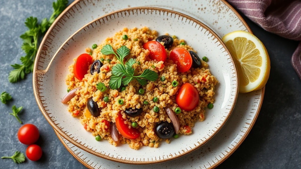 Mediterranean Turkey Bulgur Bake