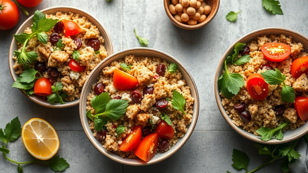 Mediterranean Turkey Quinoa Bowls