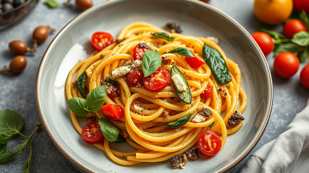 Mediterranean Vegetable Pasta