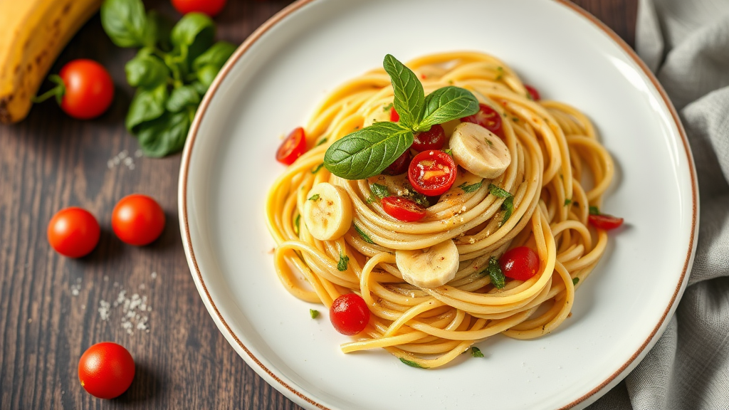 Mela Banana Zucchini Pasta