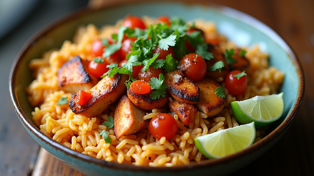 Mexican Chicken and Rice Bowl