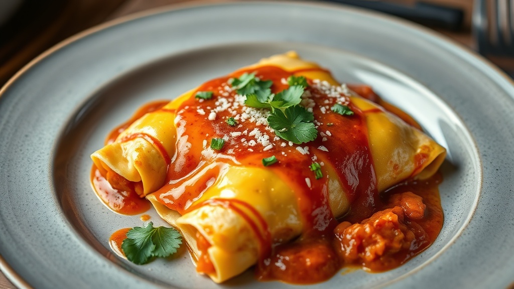 Mexican Chicken Enchiladas with Fire Roasted Tomato Sauce