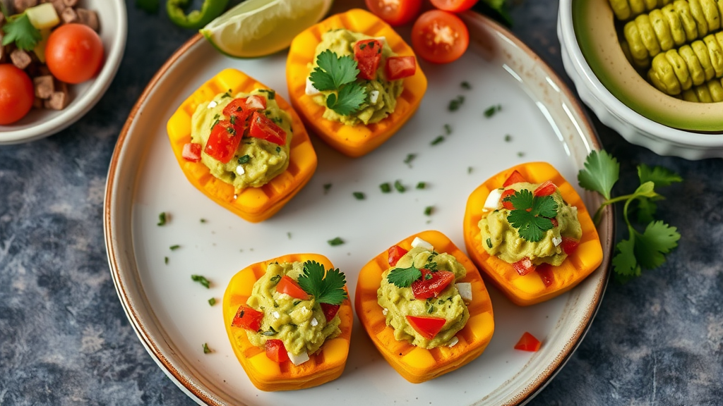 Mexican Street Corn Guacamole Bites