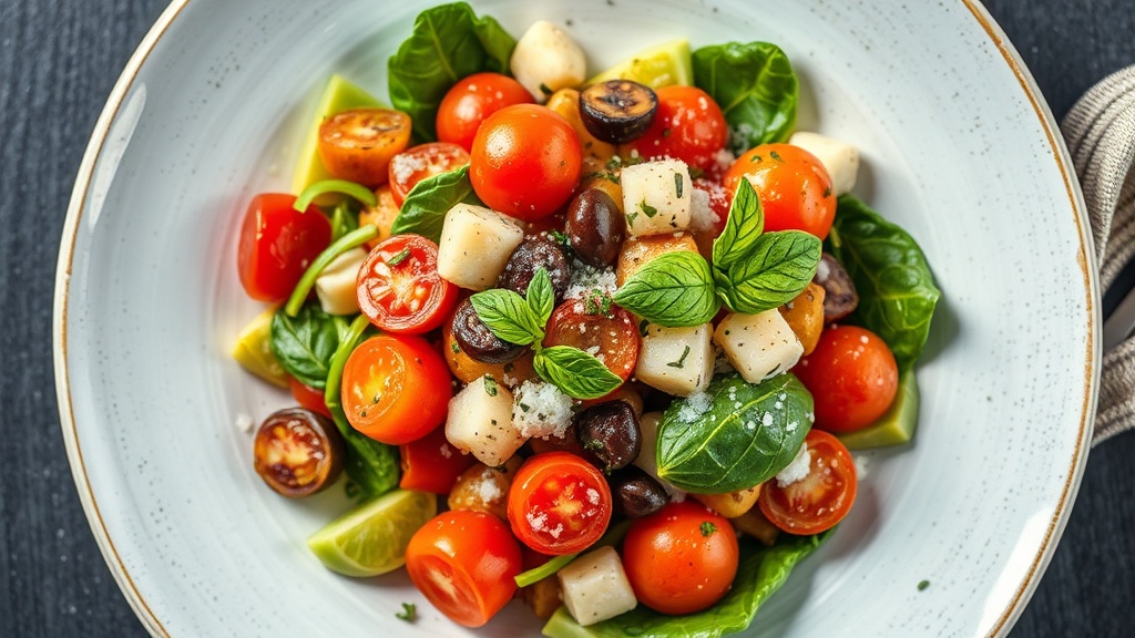Microwave Mediterranean Salad