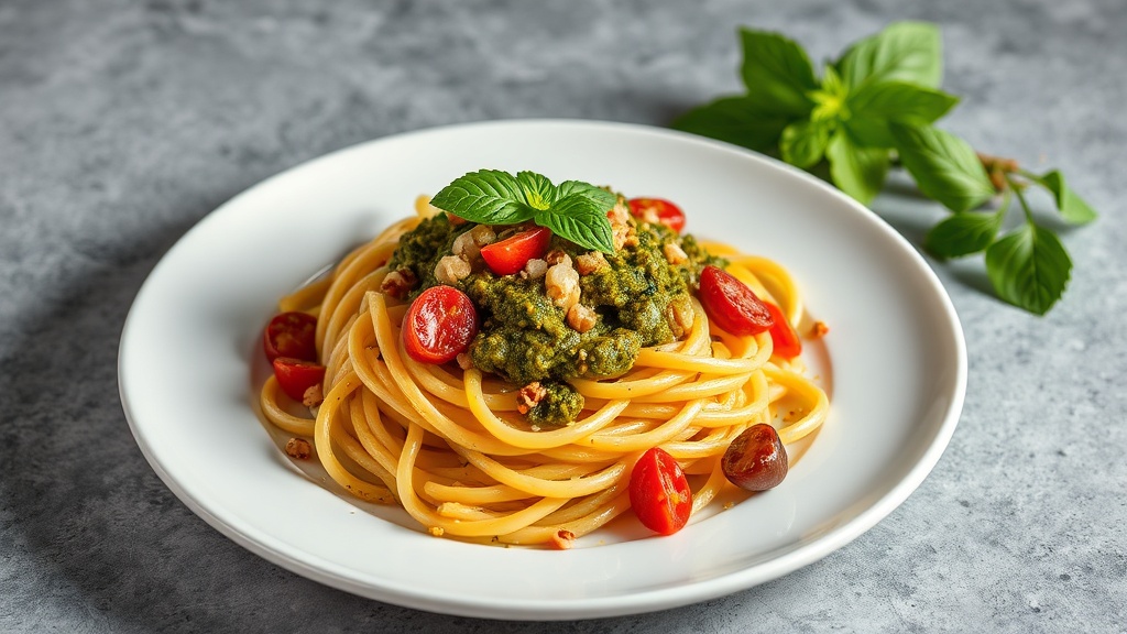 Mince and Pesto Pasta with Sugo