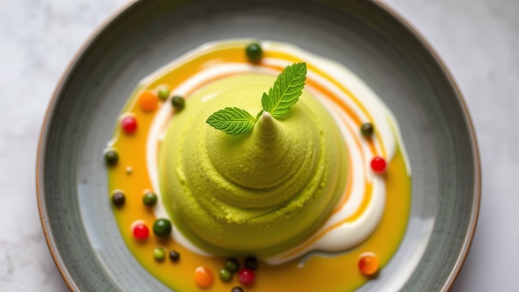 Moringa Rice Gelato with Yogurt Swirl