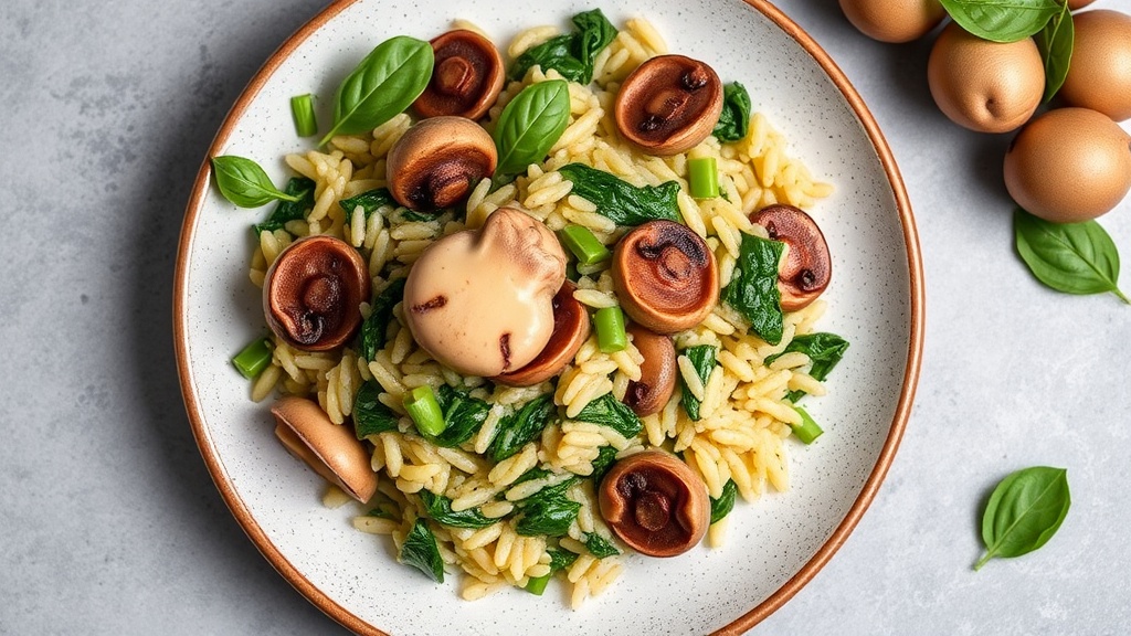 Mushroom and Spinach Risotto