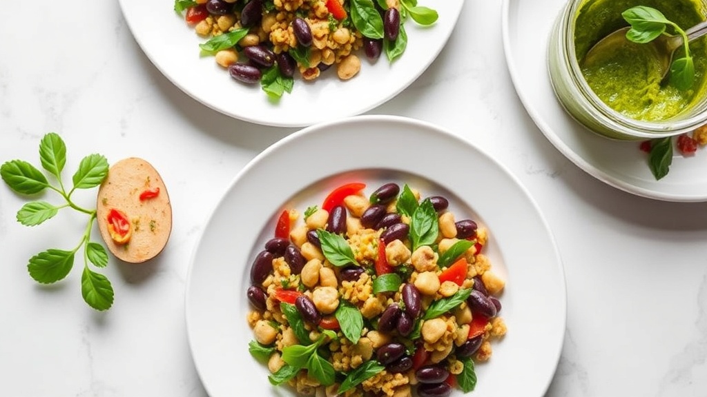 Navy Bean and Farro Salad with Herb Vinaigrette