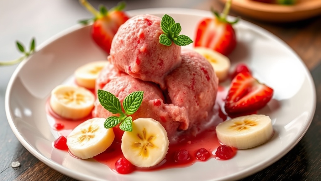 Ninja Creami Strawberry Banana Sorbet