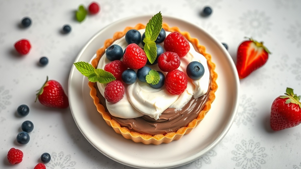 Nutella Berry Cream Tart