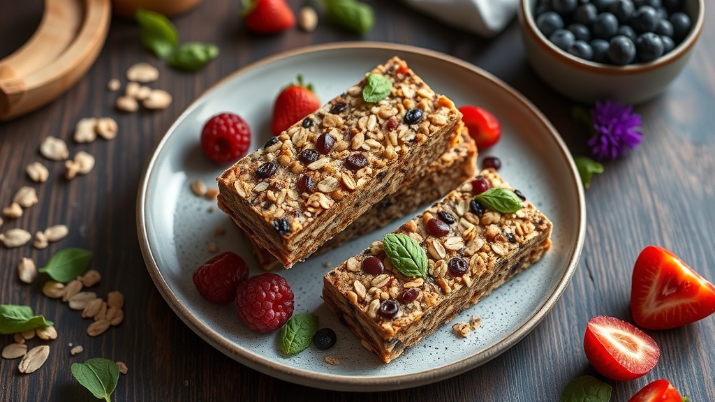 Nutty Chia Oat Energy Bars
