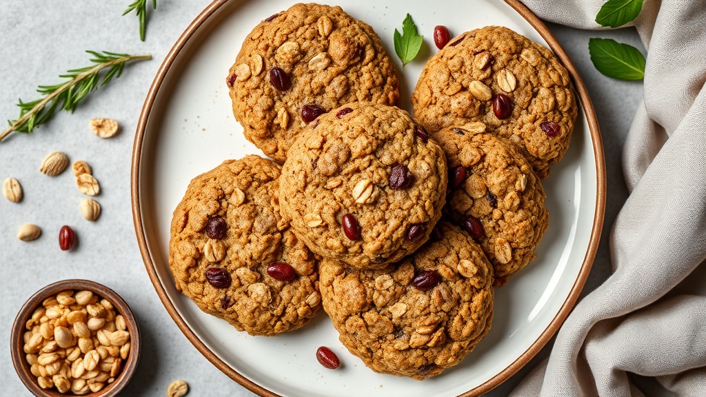 Nutty Rye Oatmeal Cookies