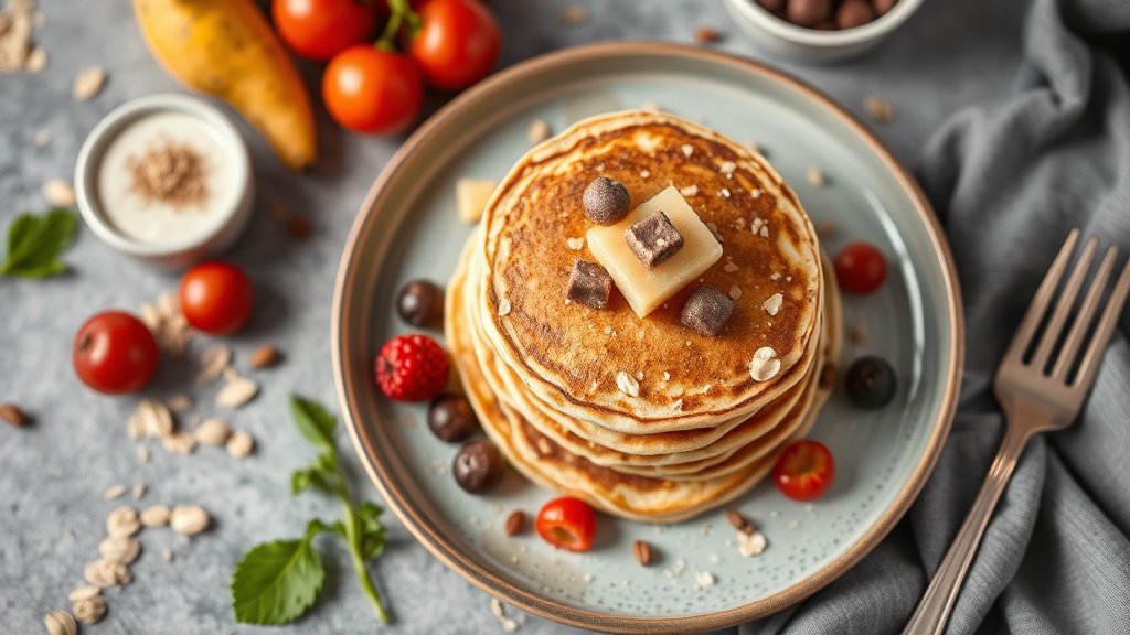 Oat Flour Protein Pancakes