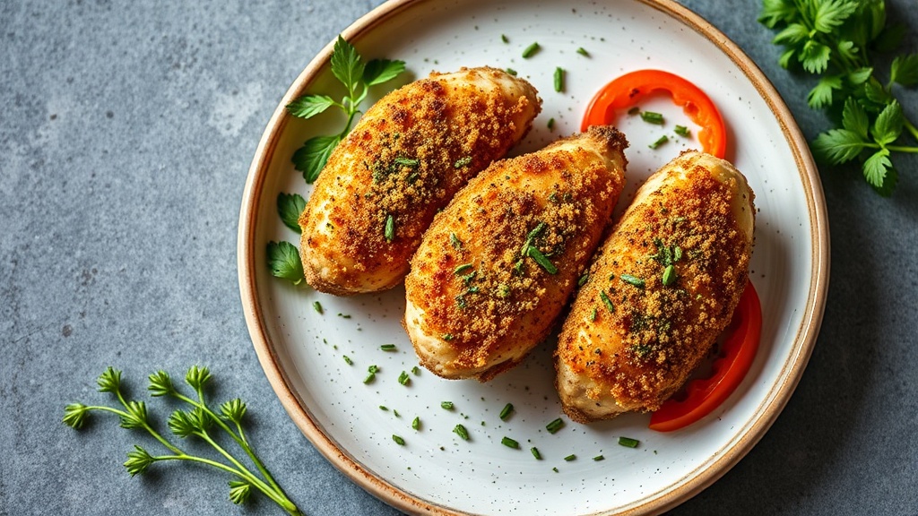 Oven-Baked Chicken Tenders with Herb Crust