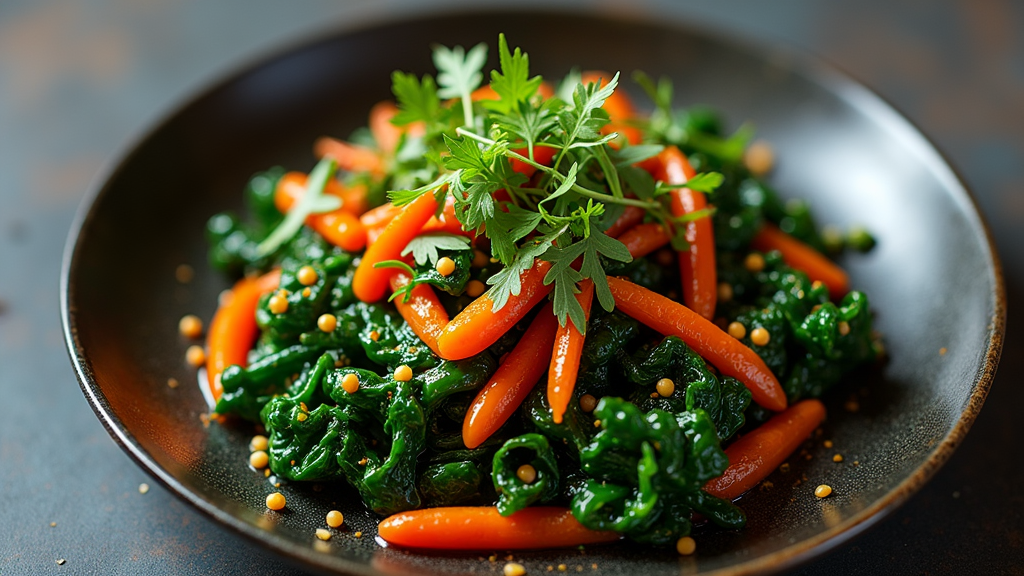 Panch Phoron Mustard Greens Stir-Fry