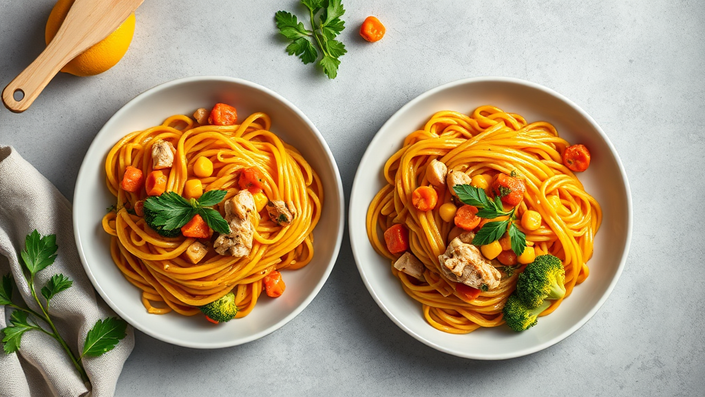 Paprika Chicken Pasta with Sweetcorn and Broccoli