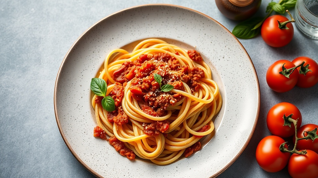 Pasta with Tomato Pesto and Passata